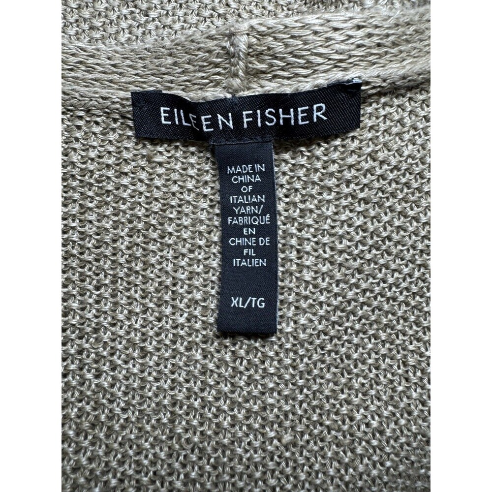 EILLEN FISHER 100% Organic Linen DELAVE V-NECK TOP SIZE XL - Picture 7 of 9